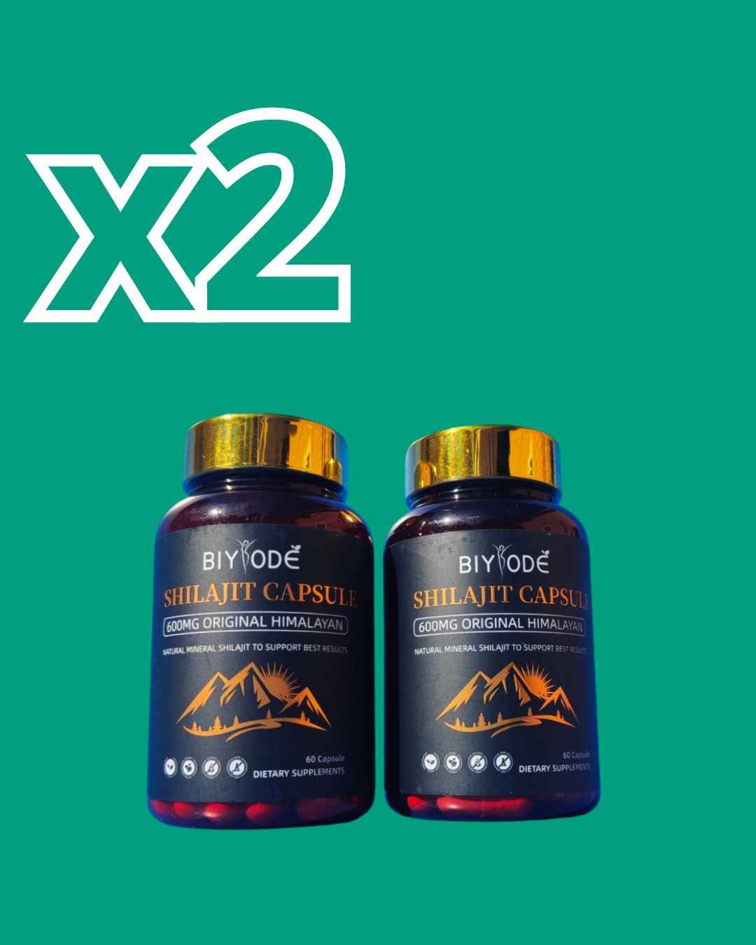 ·Pack x2 Cápsulas de Shilajit - Formato Cómodo Ahorro