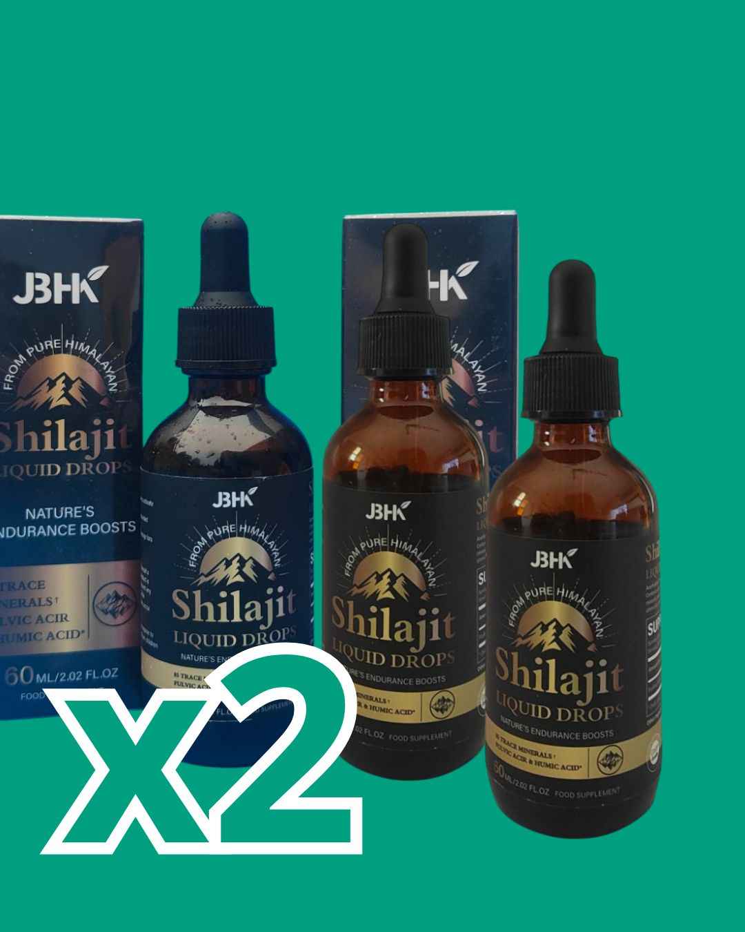 Pack x2 SHILAJIT gotas 100% natural