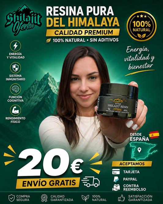 SHILAJIT PURO DEL HIMALAYA 100% PURO Y NATURAL